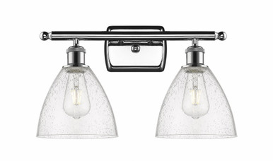 Bristol Glass 2 Light Industrial Vanity Light by Innovations - 516-2W-PC-GBD-754