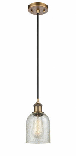 Caledonia 1 Light Cord Hung Mini Pendant 9 and 5 Inch Wide by Innovations - 516-1P-BB-G259