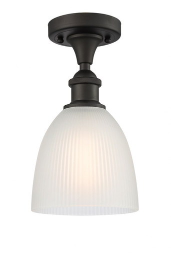 Castile 1 Light Semi Flush Mount 10.25 Inch and 6 Inch Wide by Innovations - 516-1C-OB-G381