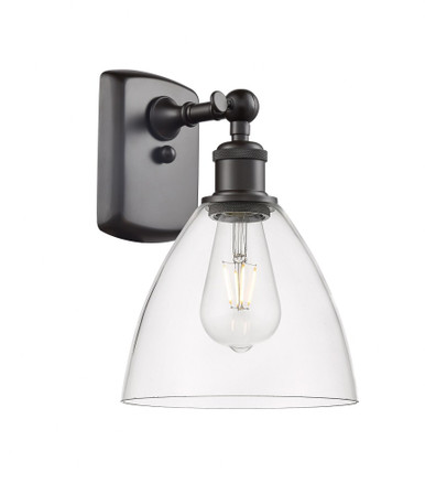 Bristol 1 Light Glass Wall Sconce 10.5 Inch X 7.5 Inch Wide by Innovations - 516-1W-OB-GBD-752