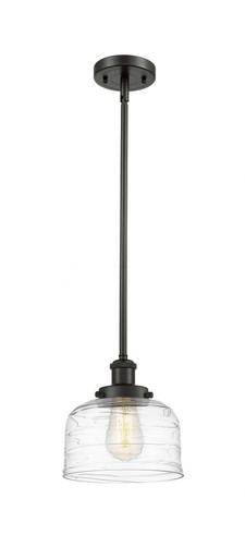 Bell 1 Light Mini Pendant 10 Inch Tall and 8 Inch Wide by Innovations - 916-1S-OB-G713