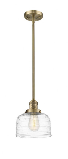 Bell 1 Light Stem Hung Mini Pendant 10 Inch and 8 Inch Wide by Innovations - 201S-BB-G713