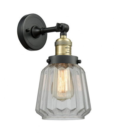 Chatham 1 Light Adjustable Clear Wall Sconce 12 and 7 Inch by Innovations - 203-BAB-G142