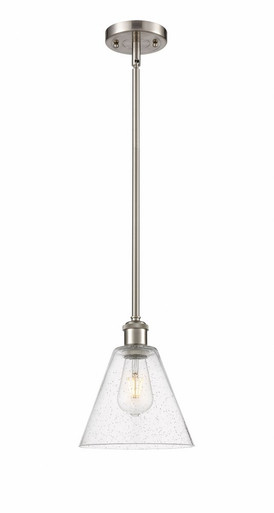 Berkshire Glass 1 Light Mini Pendant 10 Inch and 8 Inch Wide by Innovations - 516-1S-SN-GBC-84