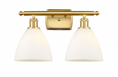 Bristol Glass 2 Light Industrial Vanity Light by Innovations - 516-2W-SG-GBD-751
