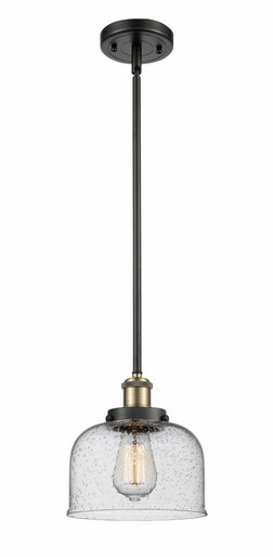 Bell 1 Light Mini Pendant 10 Inch Tall and 8 Inch Wide by Innovations - 916-1S-BAB-G74