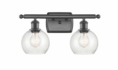 Athens 2 Light Bath Vanity 8.88 Inch Tall X 15.88 Inch Wide by Innovations - 516-2W-OB-G124-6