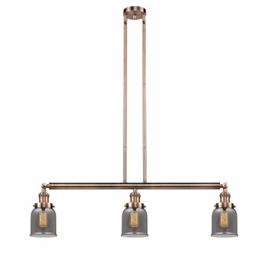 Bell 3 Light Stem Adjustable Island 10 Inch X 37.5 Inch Wide by Innovations - 213-AC-G53