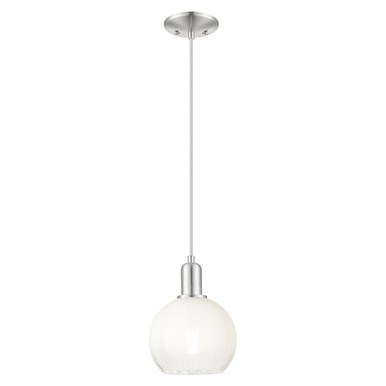 Brookhaven Globe 1 Light Cord Hung Mini Pendant 11.83X8 by Innovations - 716-1P-SN-G483-8OP