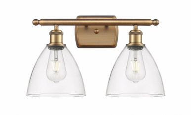Bristol Glass 2 Light Industrial Vanity Light by Innovations - 516-2W-BB-GBD-752