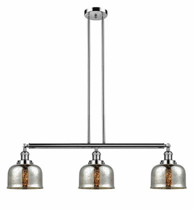 Bell 3 Light Stem Adjustable Island 13 Inch X 40.5 Inch Wide by Innovations - 213-PN-G78