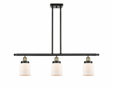 Bell 3 Light Stem hung Island 10 Inch Tall and 36 Inch Wide by Innovations - 916-3I-BAB-G51