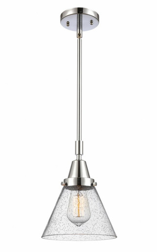 Cone 1 Light Stem Mini Pendant 11.13 Inch Tall X 8 Inch Wide by Innovations - 447-1S-PC-G44