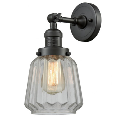 Chatham 1 Light Adjustable Clear Wall Sconce 12 and 7 Inch by Innovations - 203-OB-G142