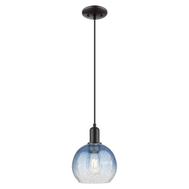 Brookhaven Globe 1 Light Cord Hung Mini Pendant 11.83X8 by Innovations - 716-1P-BK-G483-8SB