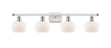 Fenton 4 Light Bath Vanity 8.5 Inch Tall and 36.5 Inch Wide by Innovations - 516-4W-WPC-G91