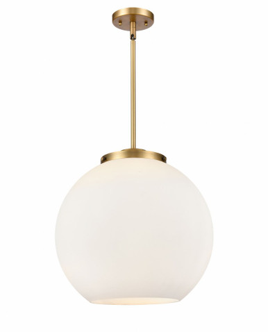 Athens 3 Light Stem Hung Pendant 16.38 X 15.75 Inch Wide by Innovations - 221-3S-BB-G121-16