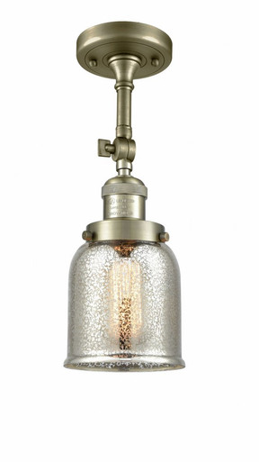 Bell 1 Light Adjustable Semi Flush Mount 14.5 X 5 Inch Wide by Innovations - 201F-AB-G58