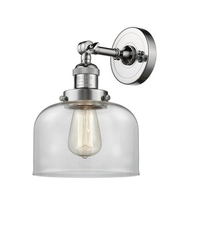 Bell 1 Light Adjustable Wall Sconce 12 Inch and 8 Inch Wide by Innovations - 203-PC-G72