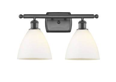 Bristol Glass 2 Light Industrial Vanity Light by Innovations - 516-2W-OB-GBD-751