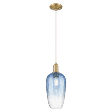 Brookhaven Flute 1 Light Cord Hung Mini Pendant 15.83X7 by Innovations - 716-1P-BB-G484-7SB