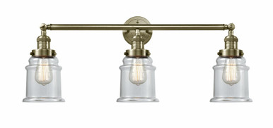 Canton 3 Light Bath Vanity 10 Inch Tall and 30 Inch Wide by Innovations - 205-AB-G182