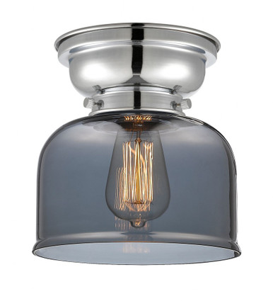 Bell 1 Light Flush Mount 8 Inch Tall and 7.75 Inch Wide by Innovations - 623-1F-PC-G73