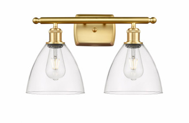 Bristol Glass 2 Light Industrial Vanity Light by Innovations - 516-2W-SG-GBD-752