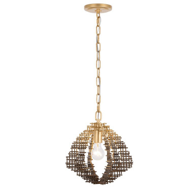 Construct 1 Light Pendant 13 Inch Tall and 12 Inch Wide by Varaluz - 559P01DBFG