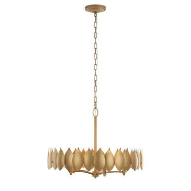 Petal Reign 5 Light Pendant 8.5 Inch Tall and 26.5 Inch Wide by Varaluz - 560C05BK