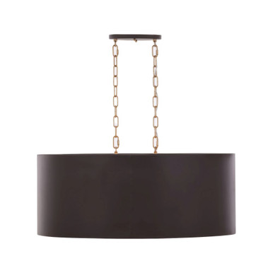 Cannery 6 Light Oval/Linear Pendant 13 Inch Tall X 30 Inch Wide by Varaluz - 323N06DBFG