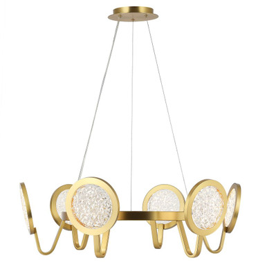 Sherlock 36W 6 LED Pendant 10 Inch Tall and 32 Inch Wide by Varaluz - 579P06SB