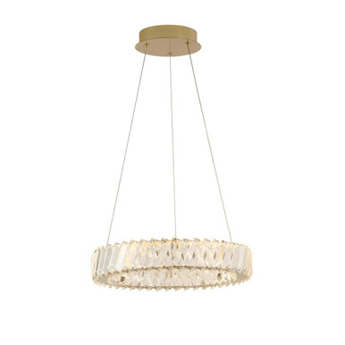 Golden Ratio 27W 1 LED Pendant 4 Inch Tall and 15.7 Inch Wide by Varaluz - 578C16SG