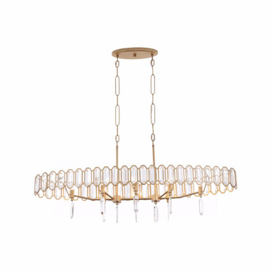 Drama Club 8 Light Linear Pendant 20.63 Inch Tall X 48 Inch Wide by Varaluz - 572N08BK