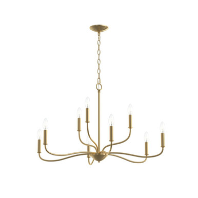 Ilia 9 Light 2 Tier Chandelier 21.25 Inch and 34.25 Inch Wide by Progress - P400465