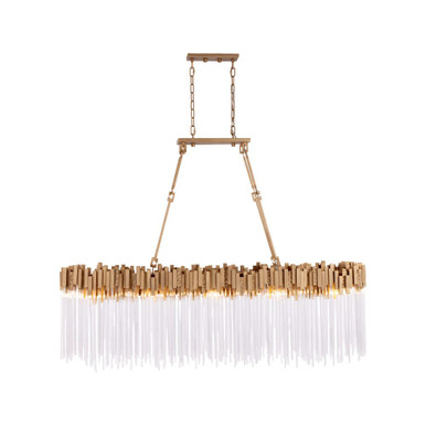 Matrix 10 Light Linear Pendant 45 Inch Tall and 60 Inch Wide by Varaluz - 309N10