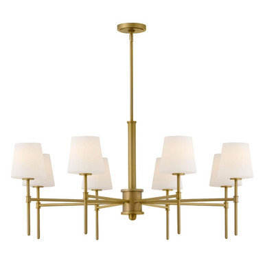 Saunders 5W 8 LED Chandelier 19.5 Inch Tall and 40 Inch Wide by Hinkley - 46956LCB