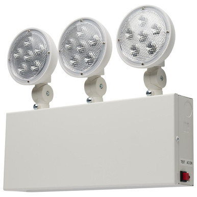 1.5W 3 LED Dual Head Emergency Light 9.88 Inch Tall X 12 Inch Wide by Nuvo - 67/133