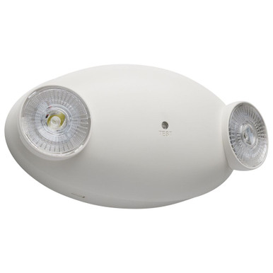 1W 2 LED Dual Head Emergency Light with Head 4.38 X 8.25 Inch Wide by Nuvo - 67/139
