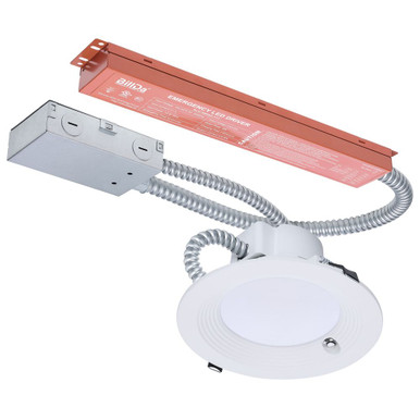 18.2W LED Round Commercial Downlight Retrofit with Emergency Driver by Nuvo - S21605