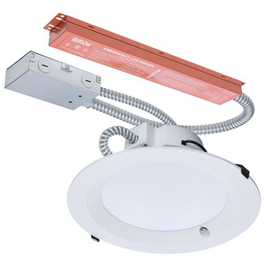 38W LED Round Commercial Downlight Retrofit with Emergency Driver by Nuvo - S21607