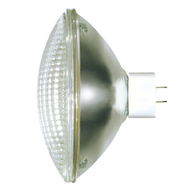 500W PAR64 Mogul End Prong Base Bulb 8 Inch Wide and 6 Inch Length by Satco - S4351