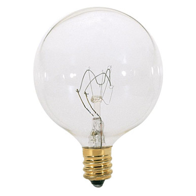 25W G16.5 Candelabra Base 2 Card Bulb 2.06 Inch and 3 Inch Length by Satco - S3727_p