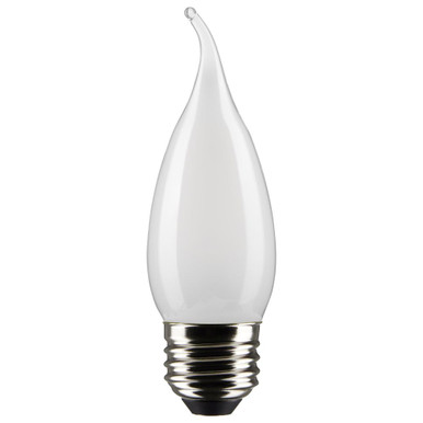 4W CA10 Medium Base LED Bulb (Pack of 2) 1.38 and 4.33 Inch Length by Satco - S21849_p