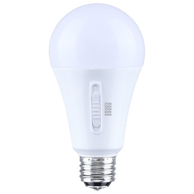 20/14/6.5W A21 Medium Double Contact Base LED Bulb 2.76X5.39 Inch by Satco - S14401