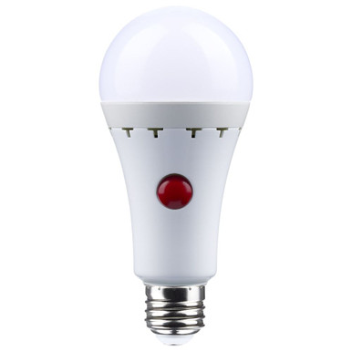 8W A21 Medium Base LED Bulb with Battery Backup 2.6 X 5.59 Length by Satco - S11468_p