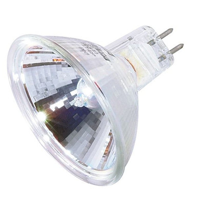 12V 20W MR16 BAB/C Miniature 2 Pin Round Base Bulb 2 X 1.88 Length by Satco - S1966