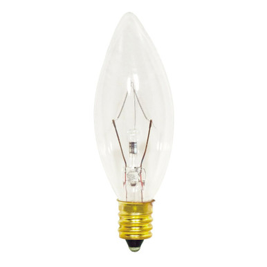 15W B8 Candelabra Base Bulb 1 Inch Wide and 3 Inch Length by Satco - S3345