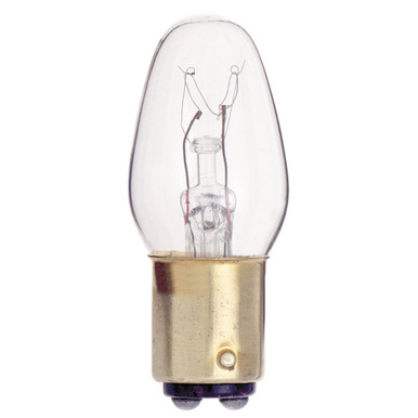 10W C7 Bayonet Double Contact Base Bulb 0.88 and 2.13 Inch Length by Satco - S3904