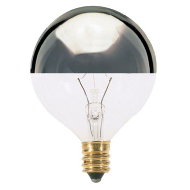 40W G16.5 Candelabra Base Bulb 2.06 Inch Wide and 3 Inch Length by Satco - S3245